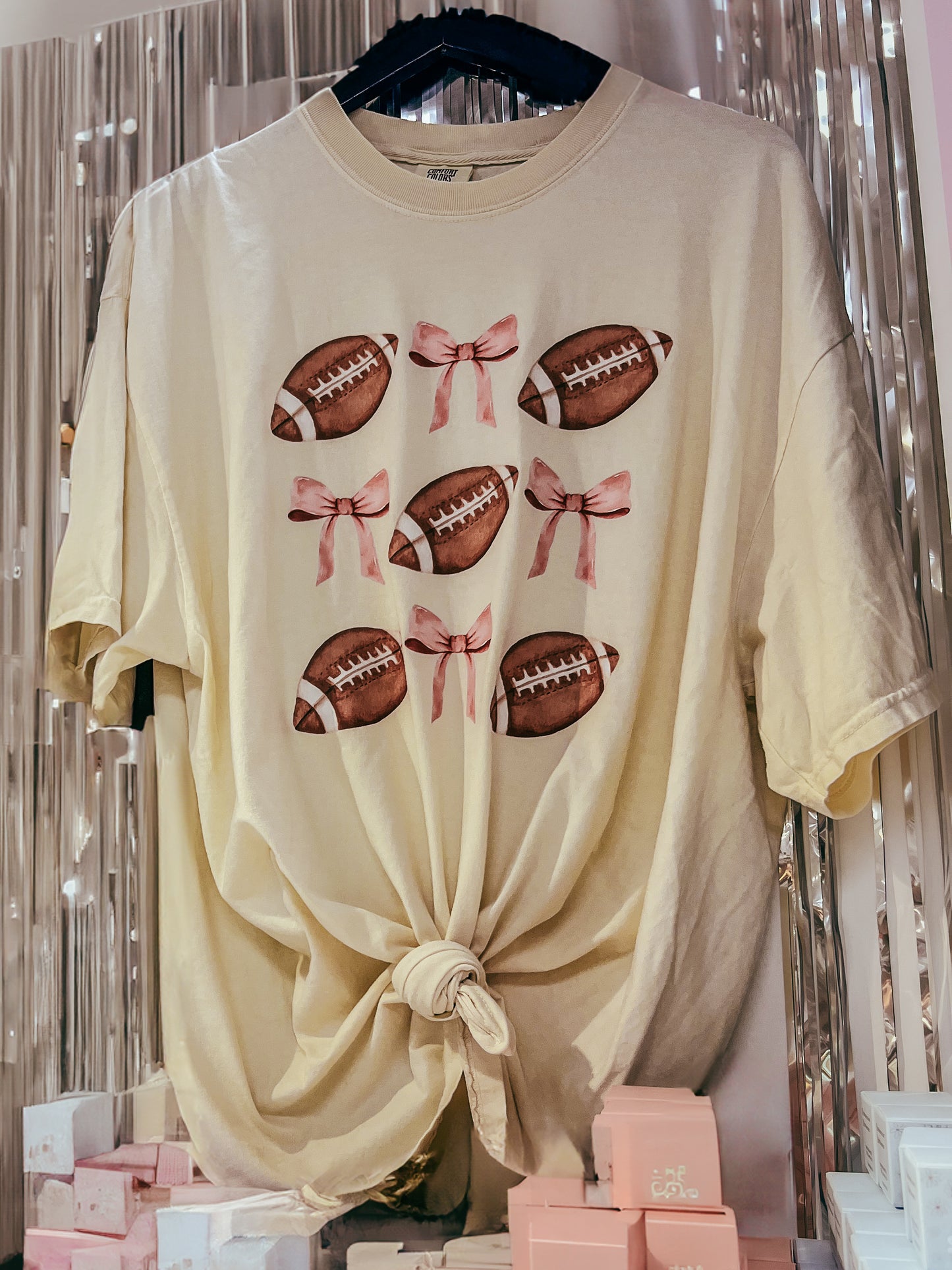 Bows & Footballs Tee