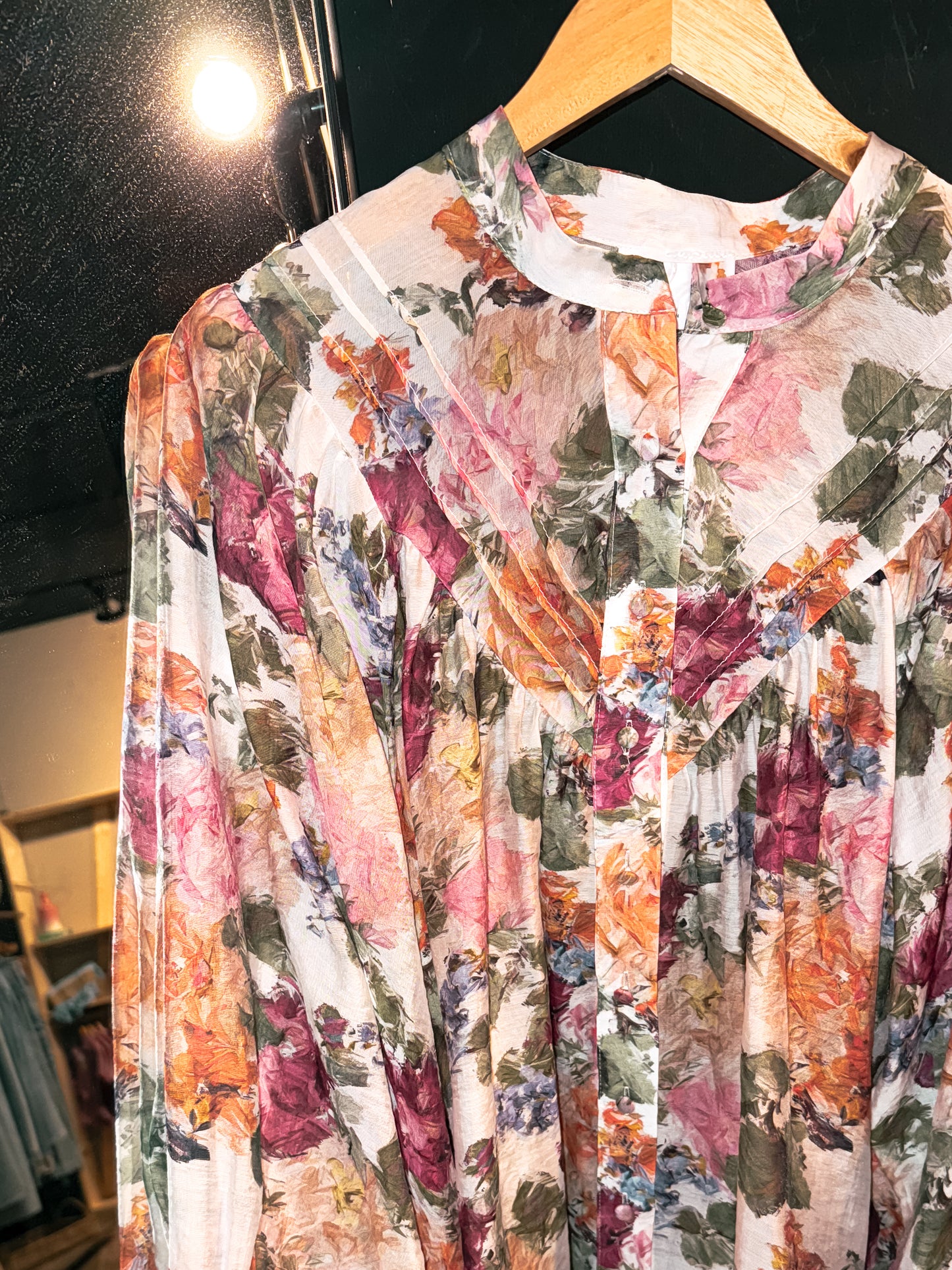 Feminine Fall Floral Print Top