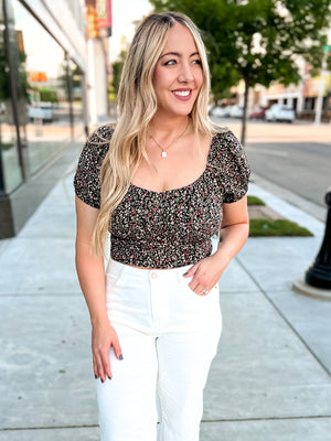 Flirty Floral Top