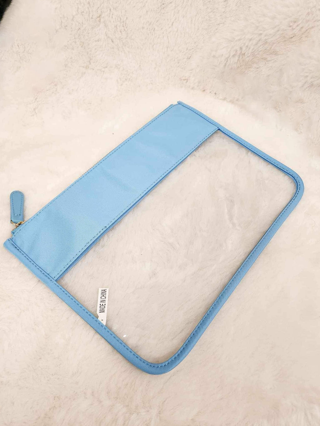Clear Travel Pouch - Blue