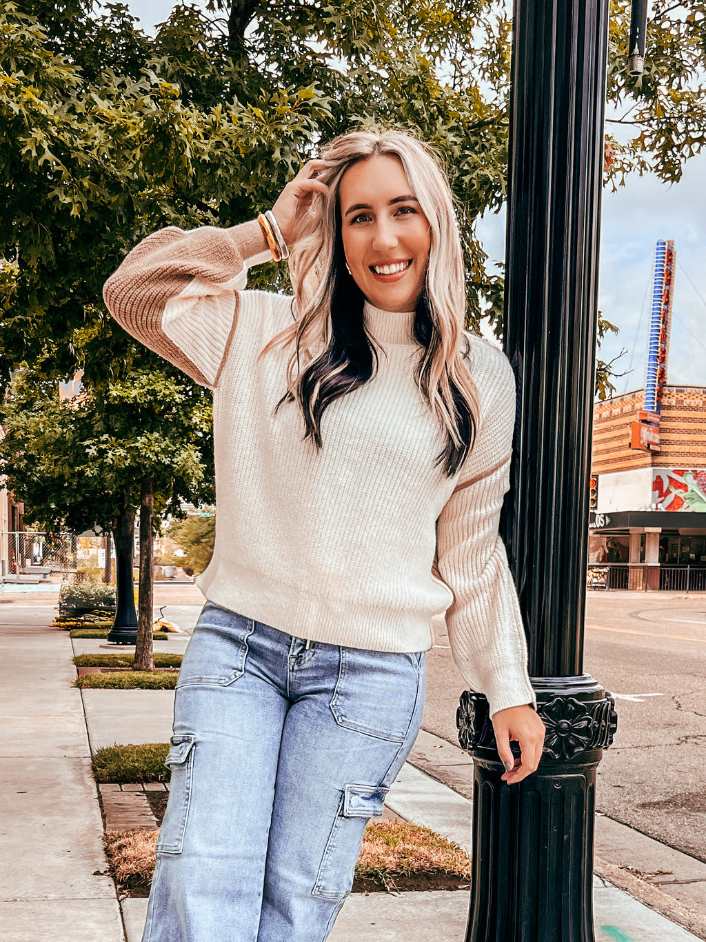 Seamingly Perfect Color Block Sweater