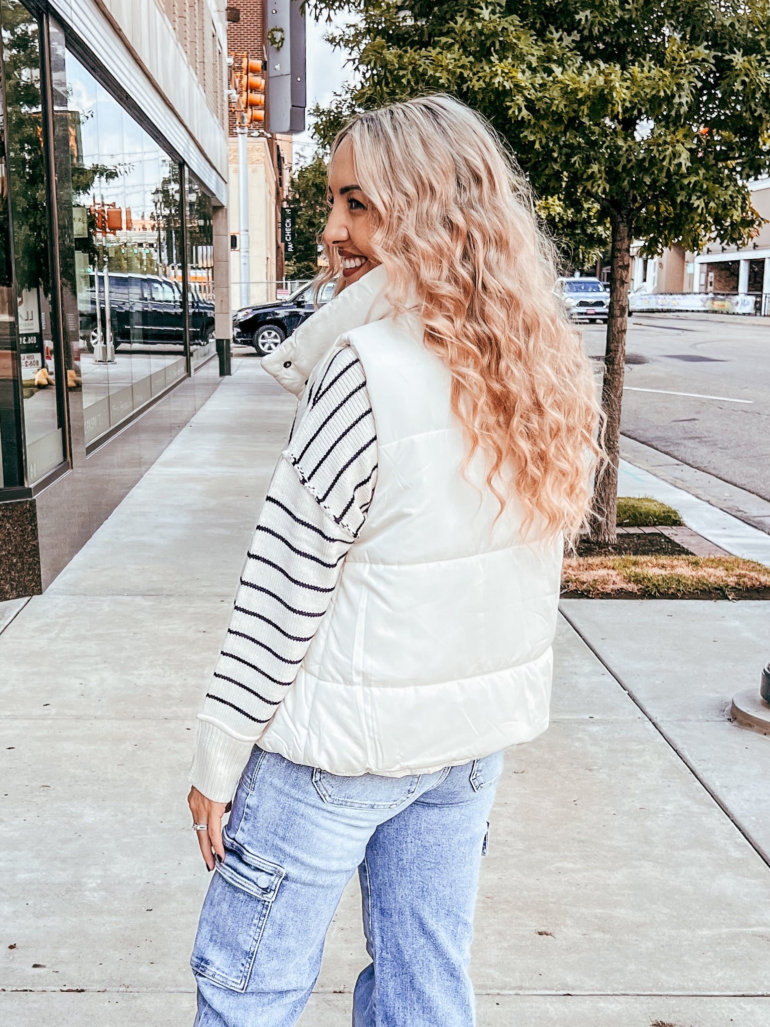 Puffer Vest - Ivory