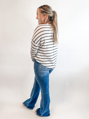Sterling Stripped LS Top