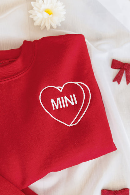 Matching Mini Embroidered Sweatshirt