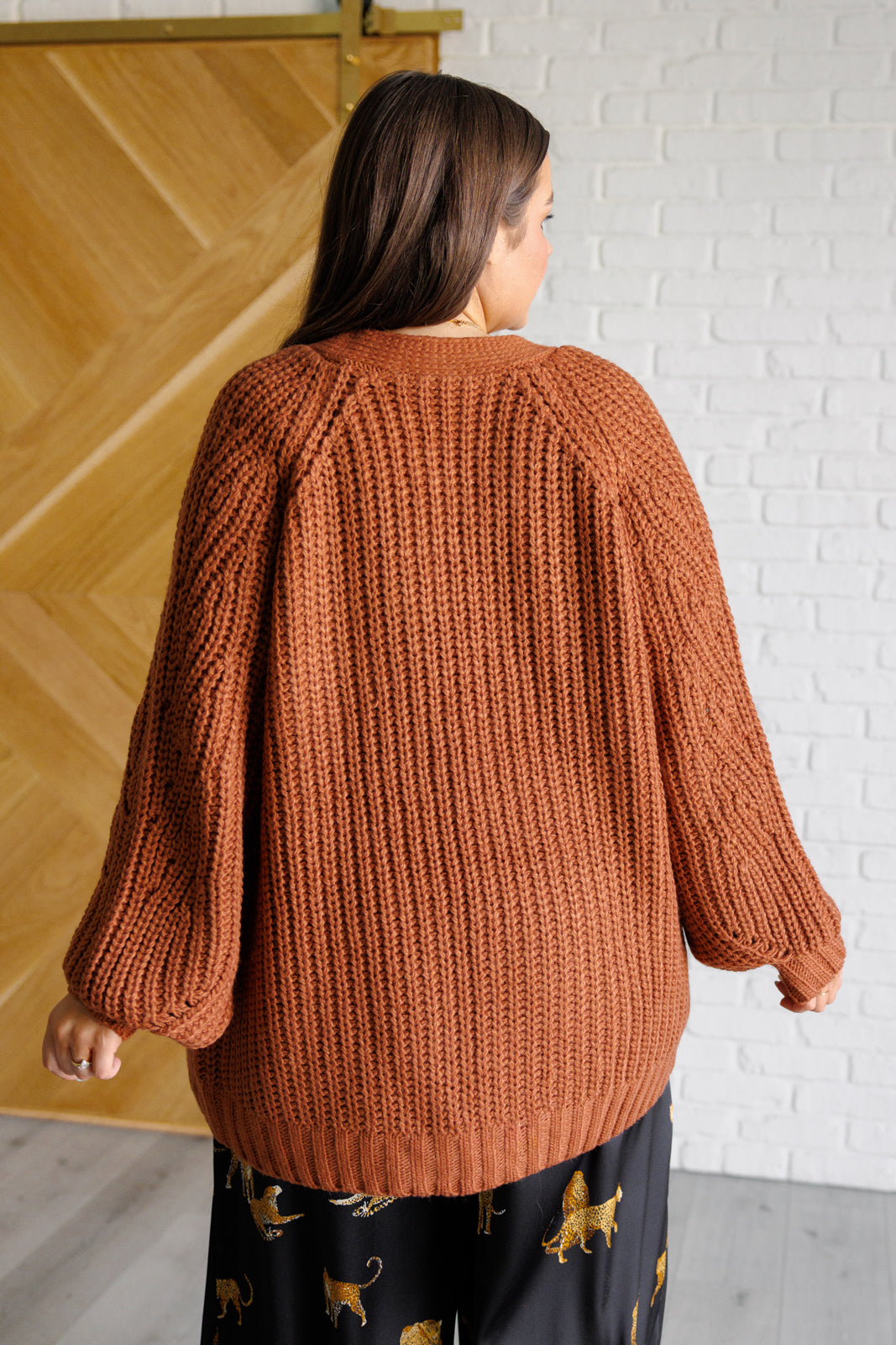 Maybe Monday Cardigan in Chestnut