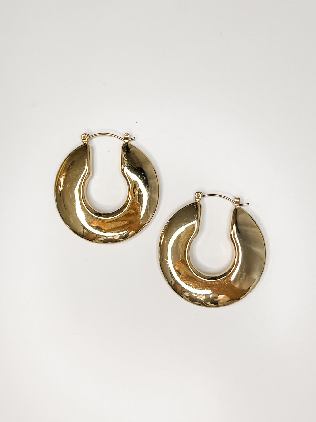 Chunky Gold Statement Hoop