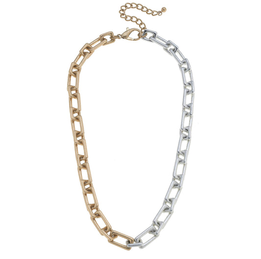 Callan Rectangle Chain Link - Mixed Metals