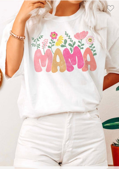 Mama Floral Graphic Tee