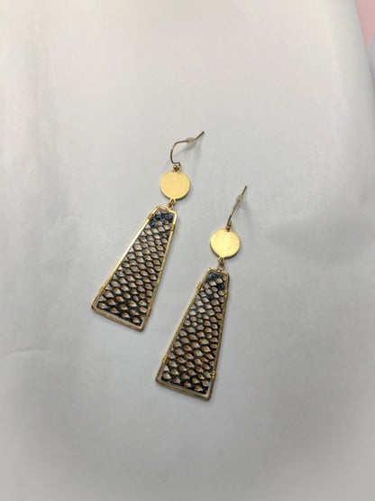 Snake Print Earrings